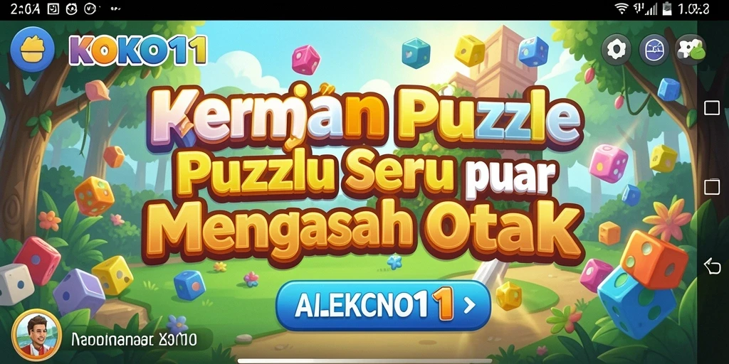 Tampilan gameplay KOKO11 yang penuh warna dan menantang.