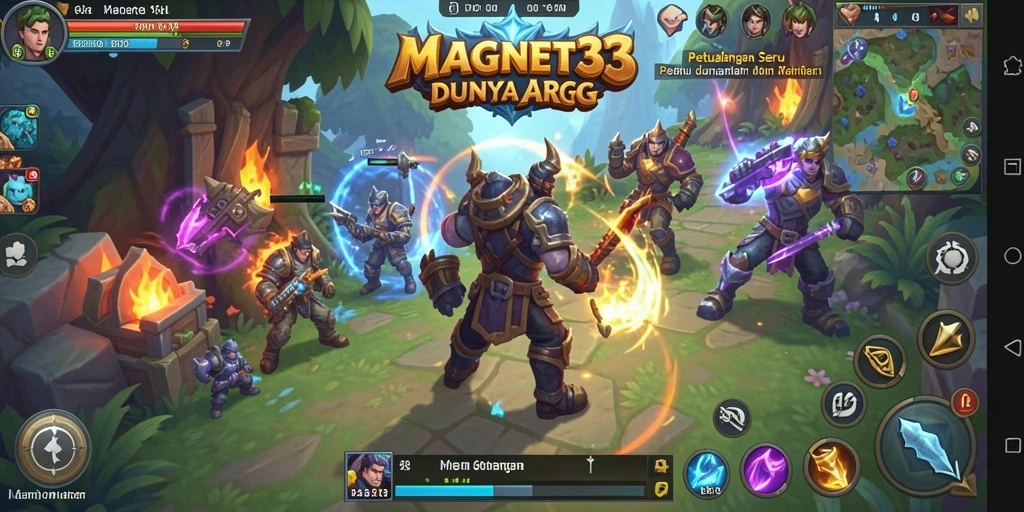 Gameplay seru MAGNET33 yang menampilkan pertarungan epik.