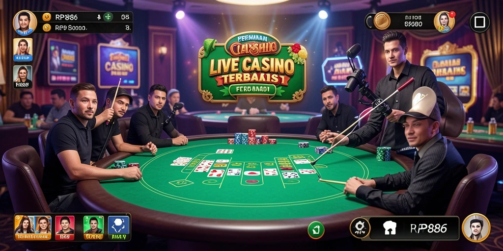 Gameplay Live Casino yang menarik dan interaktif.